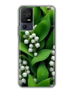 Чехол для TCL 40 SE с картинкой «Ландыши в зелени»