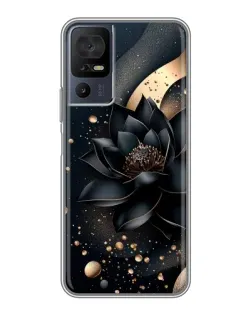 Чехол для TCL 40 SE с картинкой «Черный лотос»