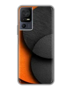 Чехол для TCL 40 SE с картинкой «Геометрия оранжевых кругов» Чехол для TCL 40 SE с картинкой «Геометрия оранжевых кругов»