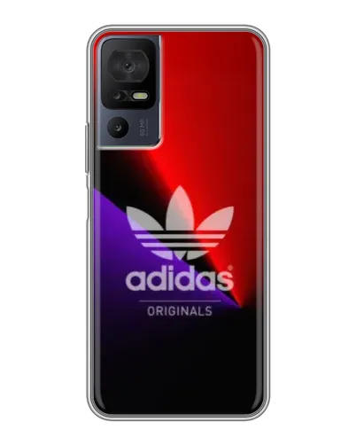 Чехол для TCL 50 5G с картинкой «Adidas Red Neon»