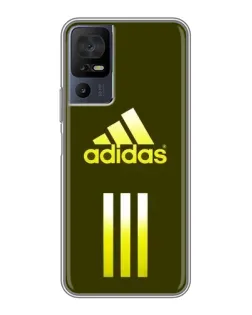 Чехол для TCL 50 5G с картинкой «Оливковый градиент Adidas»
