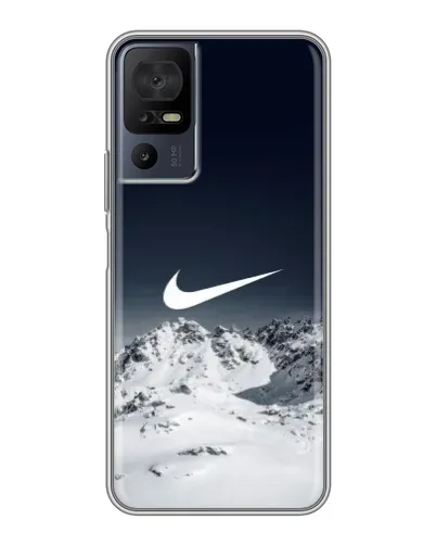 Чехол для TCL 50 5G с картинкой «Nike — зимние горы»