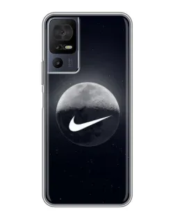 Чехол для TCL 50 5G с картинкой «Nike в стиле граффити»