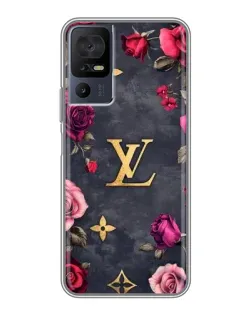 Чехол для TCL 50 5G с картинкой «Цветочный Louis Vuitton»
