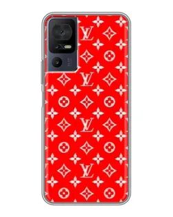 Чехол для TCL 50 5G с картинкой «Яркий паттерн LV»