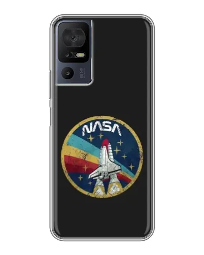 Чехол для TCL 50 5G с картинкой «NASA — эмблема миссии» Чехол для TCL 50 5G с картинкой «NASA — эмблема миссии»