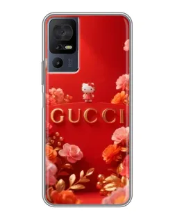 Чехол для TCL 50 5G с картинкой «Gucci — золотой сад»