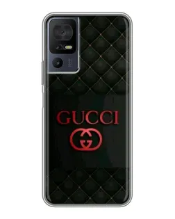 Чехол для TCL 50 5G с картинкой «Gucci — стеганый черный»