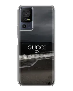 Чехол для TCL 50 5G с картинкой «Gucci — морской прибой»