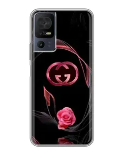Чехол для TCL 50 5G с картинкой «Gucci — неоновая роза»