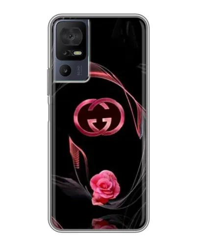Чехол для TCL 50 5G с картинкой «Gucci — неоновая роза» Чехол для TCL 50 5G с картинкой «Gucci — неоновая роза»