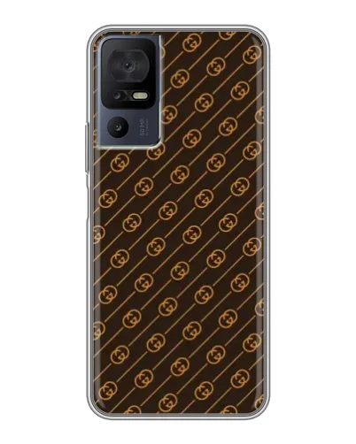 Чехол для TCL 50 5G с картинкой «Gucci — золотые диагонали» Чехол для TCL 50 5G с картинкой «Gucci — золотые диагонали»