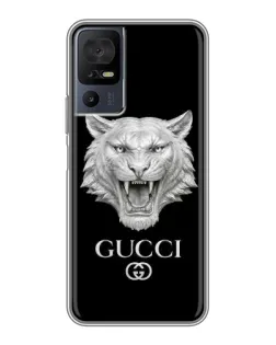 Чехол для TCL 50 5G с картинкой «Gucci — серебряный лев»