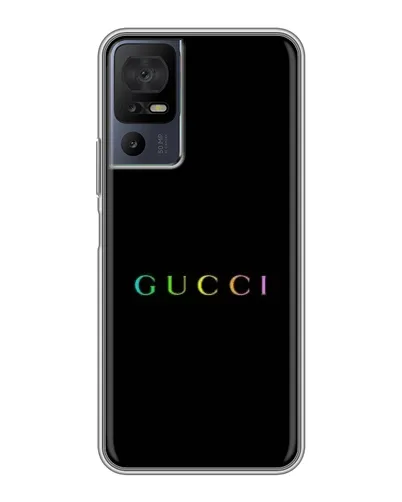 Чехол для TCL 50 5G с картинкой «Gucci — неоновый минимализм» Чехол для TCL 50 5G с картинкой «Gucci — неоновый минимализм»