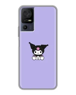 Чехол для TCL 50 5G с картинкой «Kuromi — фиолетовый минимализм»