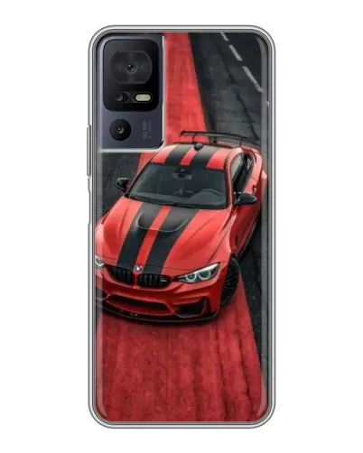 Чехол для TCL 50 5G с картинкой «BMW на красной дорожке»