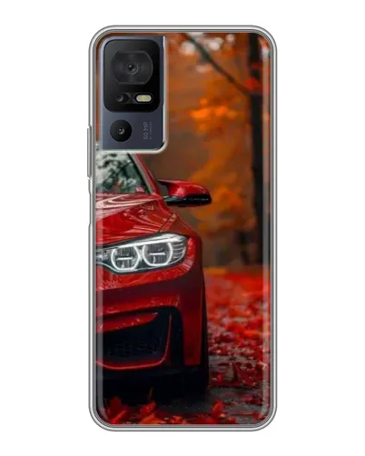 Чехол для TCL 50 5G с картинкой «Осенняя BMW M4»