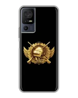 Чехол для TCL 50 5G с картинкой «PUBG — оранжевый градиент»
