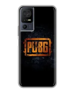 Чехол для TCL 50 5G с картинкой «PUBG — золотой логотип»