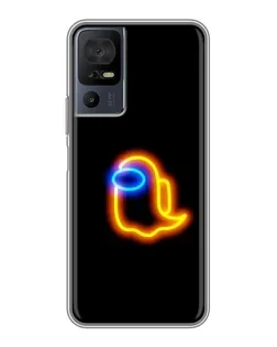 Чехол для TCL 50 5G с картинкой «Among Us неоновое сияние»