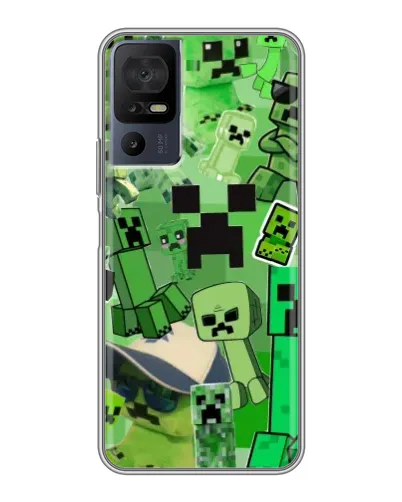 Чехол для TCL 50 5G с картинкой «Криперы Minecraft» Чехол для TCL 50 5G с картинкой «Криперы Minecraft»