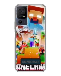 Чехол для TCL 50 5G с картинкой «Minecraft герои игры»