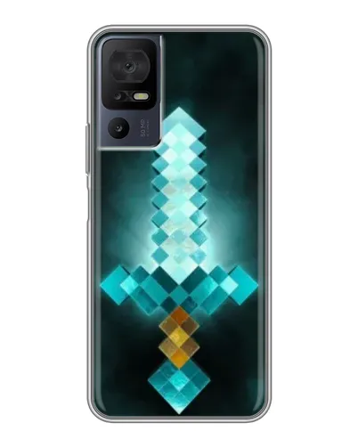 Чехол для TCL 50 5G с картинкой «Алмазный меч неон» Чехол для TCL 50 5G с картинкой «Алмазный меч неон»
