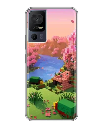Чехол для TCL 50 5G с картинкой «Розовое дерево Minecraft» Чехол для TCL 50 5G с картинкой «Розовое дерево Minecraft»