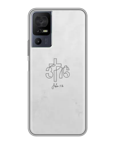 Чехол для TCL 50 5G с картинкой «Иоанна 3:16 Крест» Чехол для TCL 50 5G с картинкой «Иоанна 3:16 Крест»