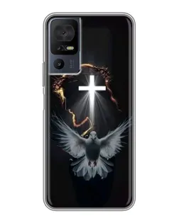Чехол для TCL 50 5G с картинкой «Голубь и Свет»