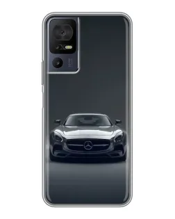 Чехол для TCL 50 5G с картинкой «Mercedes на черном»