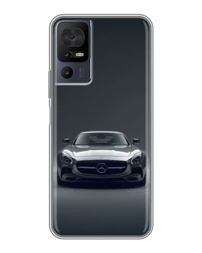 Чехол для TCL 50 5G с картинкой «Mercedes на черном» Чехол для TCL 50 5G с картинкой «Mercedes на черном»