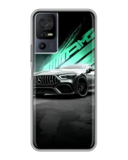 Чехол для TCL 50 5G с картинкой «Темный Mercedes AMG»