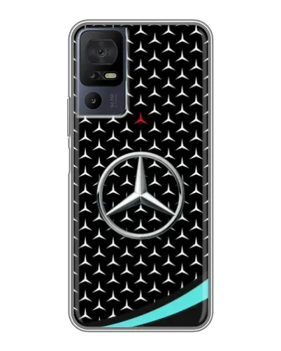 Чехол для TCL 50 5G с картинкой «Mercedes — бирюзовый акцент» Чехол для TCL 50 5G с картинкой «Mercedes — бирюзовый акцент»