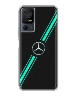 Чехол для TCL 50 5G с картинкой «Спортивные линии Mercedes» Чехол для TCL 50 5G с картинкой «Спортивные линии Mercedes»