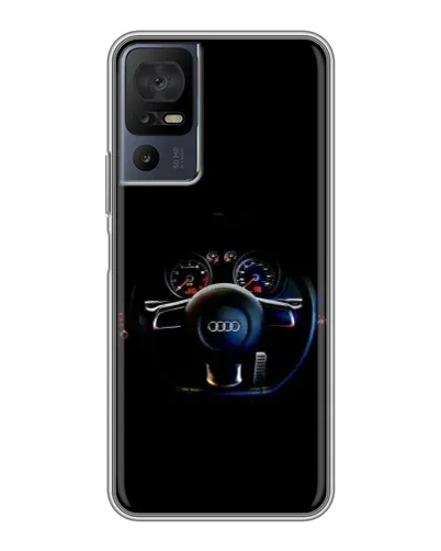 Чехол для TCL 50 5G с картинкой «Салон Audi — руль» Чехол для TCL 50 5G с картинкой «Салон Audi — руль»