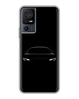 Чехол для TCL 50 5G с картинкой «Взгляд Audi в темноте»