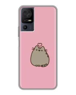 Чехол для TCL 50 5G с картинкой «Pusheen сердце»