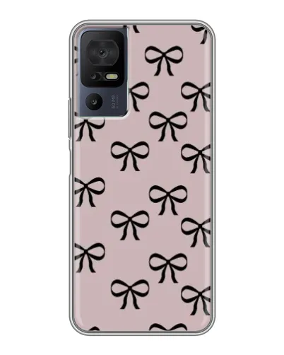 Чехол для TCL 50 5G с картинкой «Черные бантики» Чехол для TCL 50 5G с картинкой «Черные бантики»