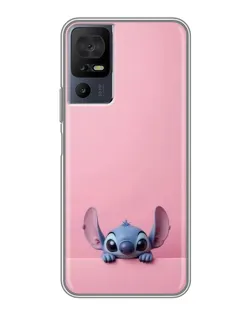 Чехол для TCL 50 5G с картинкой «Stitch выглядывает»