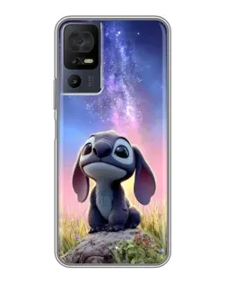 Чехол для TCL 50 5G с картинкой «Стич на рассвете»