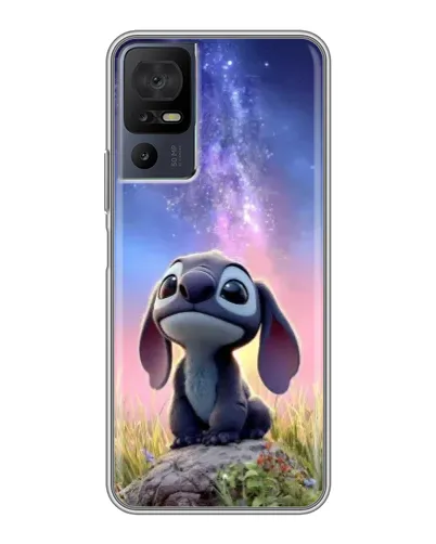 Чехол для TCL 50 5G с картинкой «Стич на рассвете»