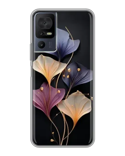 Чехол для TCL 50 5G с картинкой «Лиловые цветы грации»