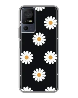 Чохол для TCL 50 5G з картинкою «Ромашки на чорному» Чохол для TCL 50 5G з картинкою «Ромашки на чорному»