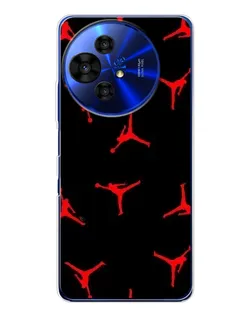 Чехол для TCL 50 NxtPaper с картинкой «Jordan Red Pattern» Чехол для TCL 50 NxtPaper с картинкой «Jordan Red Pattern»