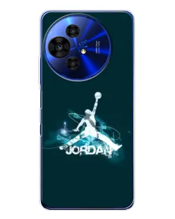 Чехол для TCL 50 NxtPaper с картинкой «Jordan Blue Fire» Чехол для TCL 50 NxtPaper с картинкой «Jordan Blue Fire»
