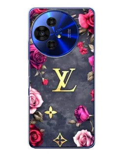 Чехол для TCL 50 NxtPaper с картинкой «Цветочный Louis Vuitton»