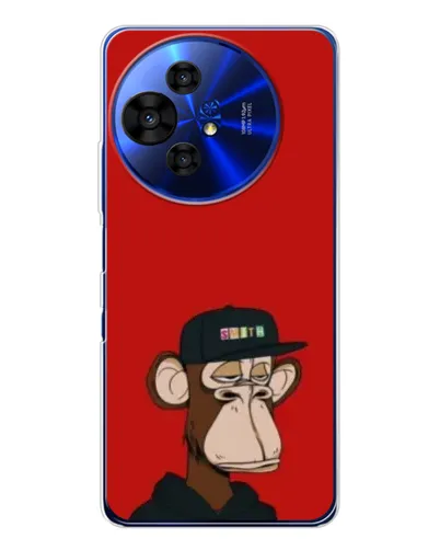 Чехол для TCL 50 NxtPaper с картинкой «Bored Ape — красный фон» Чехол для TCL 50 NxtPaper с картинкой «Bored Ape — красный фон»