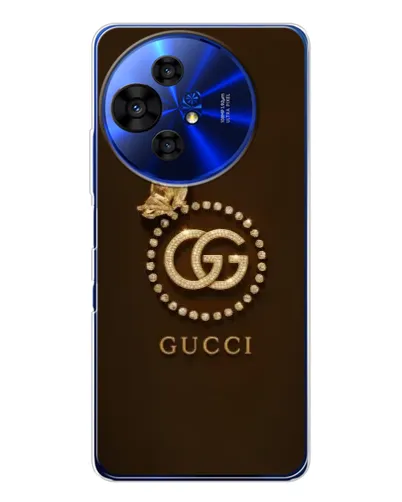 Чехол для TCL 50 NxtPaper с картинкой «Gucci — золотая бабочка»