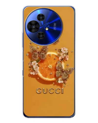 Чехол для TCL 50 NxtPaper с картинкой «Gucci — золотые бабочки» Чехол для TCL 50 NxtPaper с картинкой «Gucci — золотые бабочки»